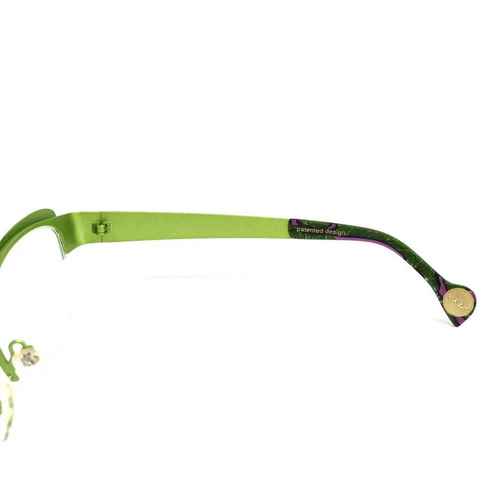 BOZ Eyeglasses Frames VENTURA 2545 Blue Green Cat Eye Half Rim 53-17-135